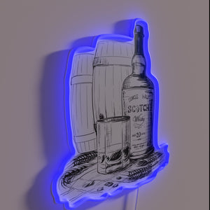 Add a touch of rustic charm to any whiskey bar.