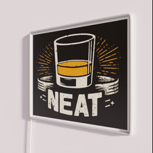 Load image into Gallery viewer, Neon whiskey bar decor sign featuring whisky bottles in style