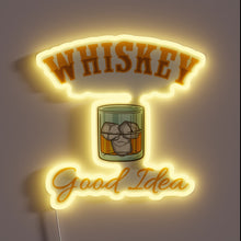 Load image into Gallery viewer, Quote Your Whiskey Love with Vibrant RGB Neon Sign Illumination