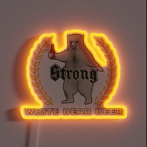 Vintage beer advertising decor for retro enthusiast's nostalgic home bar
