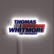 Load image into Gallery viewer, Electrify Your Campaign with Whitmore for President RGB Neon Sign Artwork