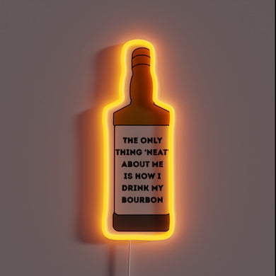 Vibrant Neon Sign Featuring Jonah Marais and Jack Daniel's Humor