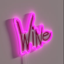 Load image into Gallery viewer, RGB neon sign for wine enthusiasts and connoisseurs&#39; homes.