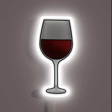 Vibrant RGB LED neon light for modern wine lover decor.