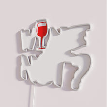 Load image into Gallery viewer, Wine lover&#39;s decor statement with colorful &#39;Wine Lovers Wine Not&#39; sign