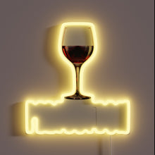 Load image into Gallery viewer, Elegant LED wine bar decoration with customizable color settings