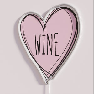 Add vibrant ambiance with colorful wine-themed RGB neon bar decor