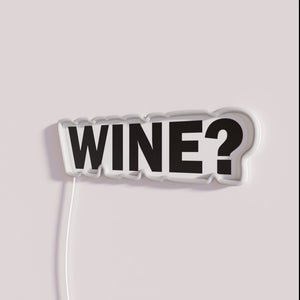 Vibrant RGB neon wine sign for home bar decor ambiance