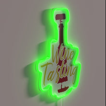 Load image into Gallery viewer, Personalized neon bar decoration celebrates wine connoisseurship and enthusiasm brightly.