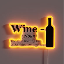 Load image into Gallery viewer, Embracing Chaos with Vibrant Flair: &#39;Wine is my therapy&#39;