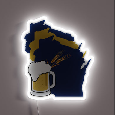 Brewery pride shines bright with vibrant Wisconsin border neon accents