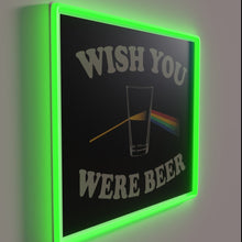 Load image into Gallery viewer, Whimsical Neon Sign Wishes You Were Here, Craft Beer Lover&#39;s Delight