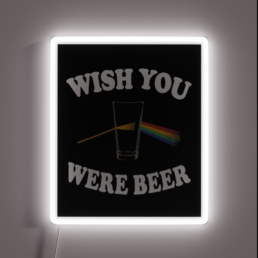 Vibrant Color-Changing RGB Sign with Neon Effect Inspired by Pink Floyd