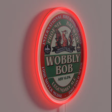Load image into Gallery viewer, RGB Neon Sign of Legendary Ale Pump Clip &#39;Wobbly Bob&#39;
