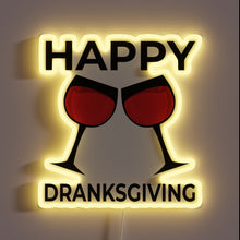 Load image into Gallery viewer, Glowing Neon Sign for Women Who Love Drinking on Thanksgiving