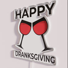 Load image into Gallery viewer, Neon Dranksgiving RGB Sign for Beer Loving Women&#39;s Thanksgiving Celebration