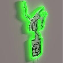 Load image into Gallery viewer, Xanax inspired neon sign with vibrant RGB color accents.