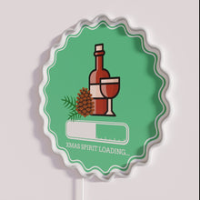 Load image into Gallery viewer, Neon Christmas Light Sign, Xmas Spirit is Loading Display Decorations