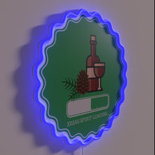 Load image into Gallery viewer, Neon Xmas Light Display Animates Festive Atmosphere with Colorful Vibes
