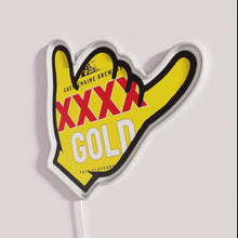 Load image into Gallery viewer, Vibrant 4x4 color changing LED gold neon wall decoration sign