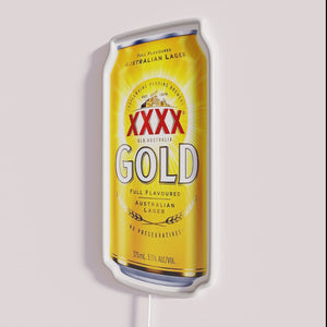 Customizable XXXX gold can rgb color changing neon light sign