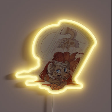 Vibrant RGB LED lighted beer neon sign for home bars.