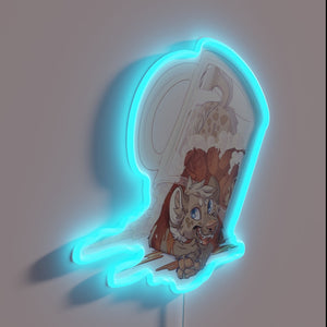 RGB Neon Sign Reading 'Yeen Beer Red Bock' in Bold.