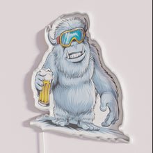 Load image into Gallery viewer, Vibrant YETI Apres Ski Themed Neon Sign with RGB Color Options