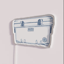 Load image into Gallery viewer, Vibrant Neon Sign with Color-Changing RGB Lighting Effects yeti cooler.