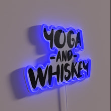 Load image into Gallery viewer, Yoga and whiskey loving cannabis enthusiast&#39;s vibrant home decor statement