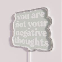 Load image into Gallery viewer, Neon Mental Health Reminder Sign for Overcoming Negativity and Trauma