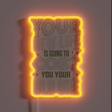 Recovery Inspiration for Hopeful Sobriety with Neon AA and NA Symbols