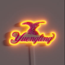 Load image into Gallery viewer, Vibrant Pink Neon Sign Featuring Yuengling&#39;s Iconic Brewery Logo Illuminated