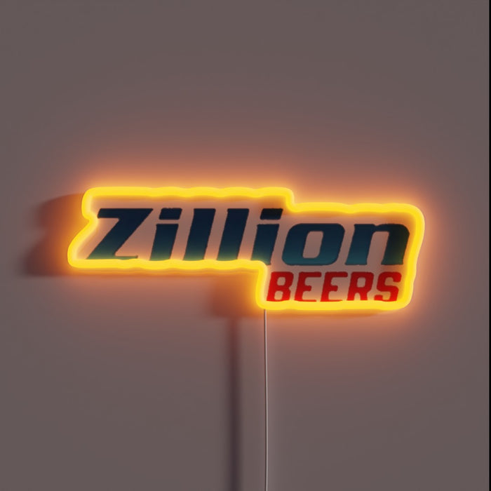 Neon Beer Sign with Customizable RGB Colors and Fun Design
