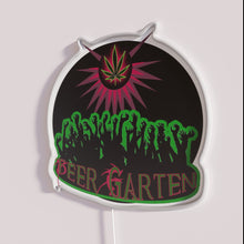 Load image into Gallery viewer, Neon Zombie Bar Decor, RGB Color Changing Beer Garden Sign