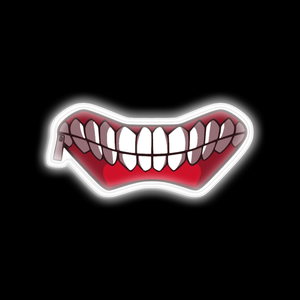 Tokyo Ghoul Face mask neon sign on canvas