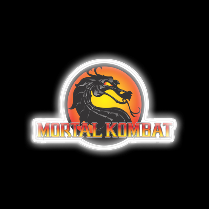 Mortal Kombat Mortal Kombat neon sign on canvas