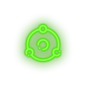 green 244_ion_coin_crypto_crypto_currency led neon factory