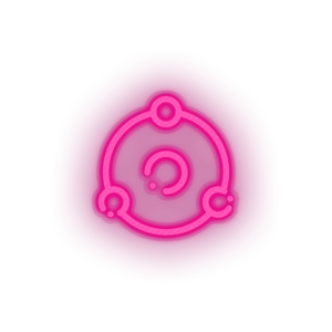 pink 244_ion_coin_crypto_crypto_currency led neon factory