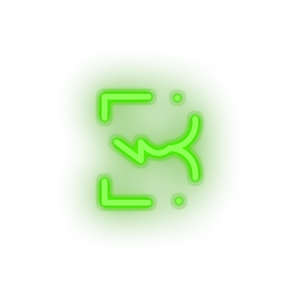 green 246_burst_coin_crypto_crypto_currency led neon factory