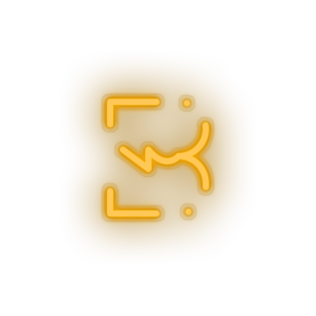 Burst Coin neon sign