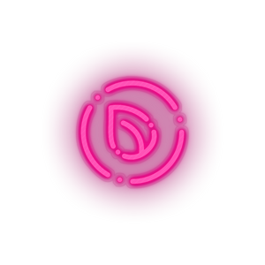 pink 250_peer_coin_coin_crypto_crypto_currency led neon factory