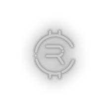 Load image into Gallery viewer, white 255_rubycoin_coin_crypto_crypto_currency led neon factory