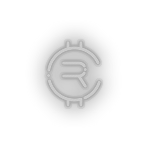 white 255_rubycoin_coin_crypto_crypto_currency led neon factory