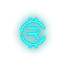 Load image into Gallery viewer, ice_blue 255_rubycoin_coin_crypto_crypto_currency led neon factory