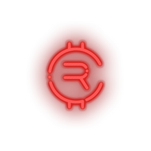 Load image into Gallery viewer, red 255_rubycoin_coin_crypto_crypto_currency led neon factory