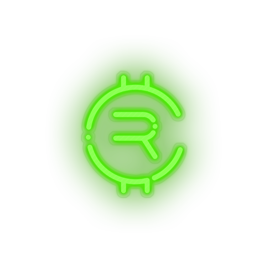 255 rubycoin coin crypto crypto currency Neon led factory