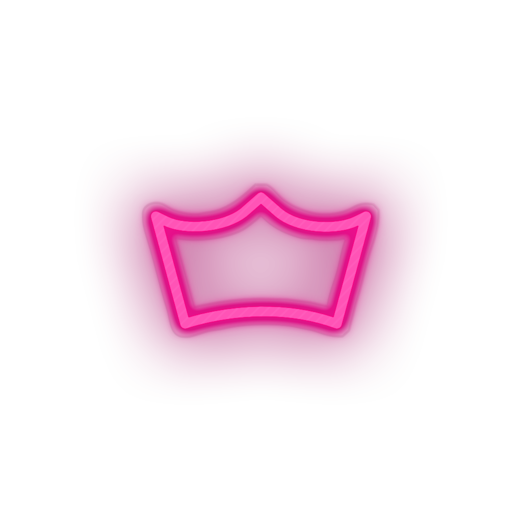 Crown Coin neon sign