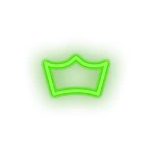 green 257_crown_coin_crypto_crypto_currency led neon factory