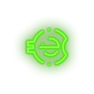 green 262_e_coin_coin_crypto_crypto_currency led neon factory